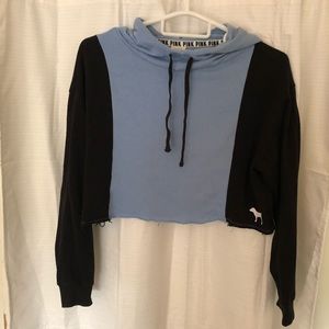 Pink Cropped Hoodie